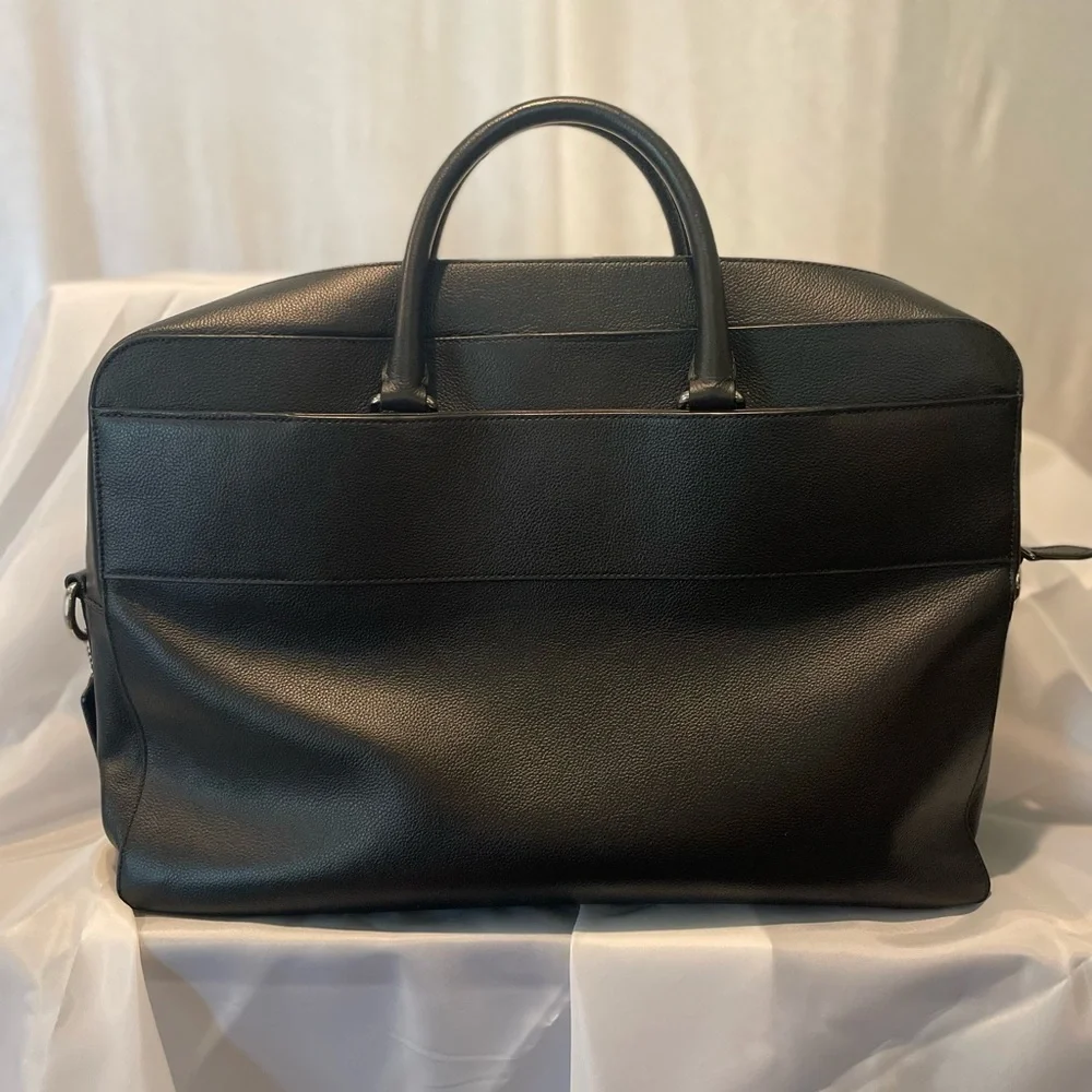 Coach Black Leather Briefcase